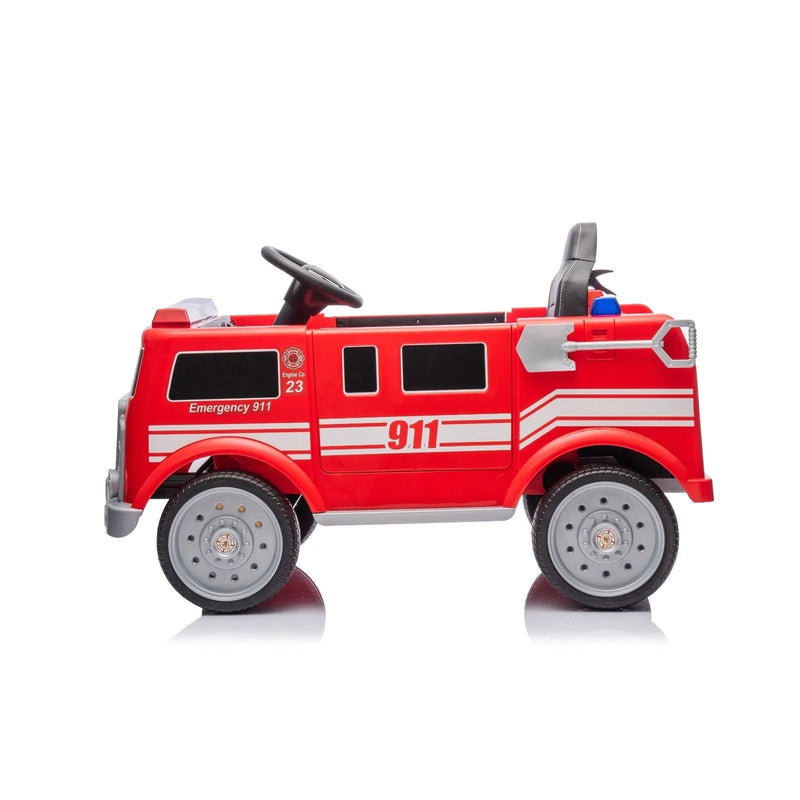 Load image into Gallery viewer, Magic Cars 12V Fire Truck 1 Seater Ride on

