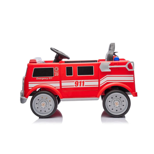 Magic Cars 12V Fire Truck 1 Seater Ride on