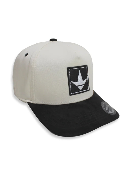 LO Logo Suede Bill Snapback Hat
