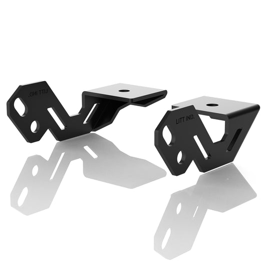 led off road off-road light pod gusseted mounting bracket for polaris rzr xp 1000 model UTV by litt industries