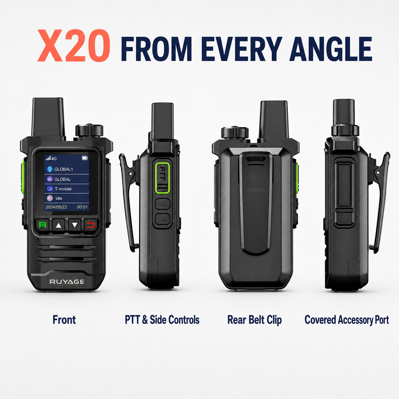 Load image into Gallery viewer, RUYAGE X20 Lightweight 4G LTE PoC Walkie Talkie – 1-Year Service
