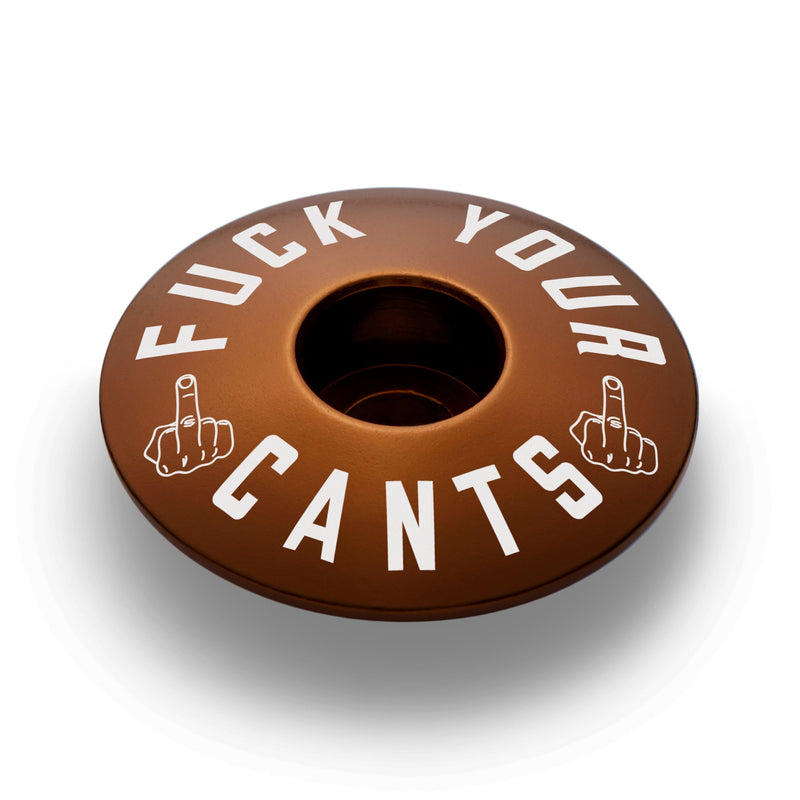 Load image into Gallery viewer, Fuck Your Cants Bicycle Headset Cap
