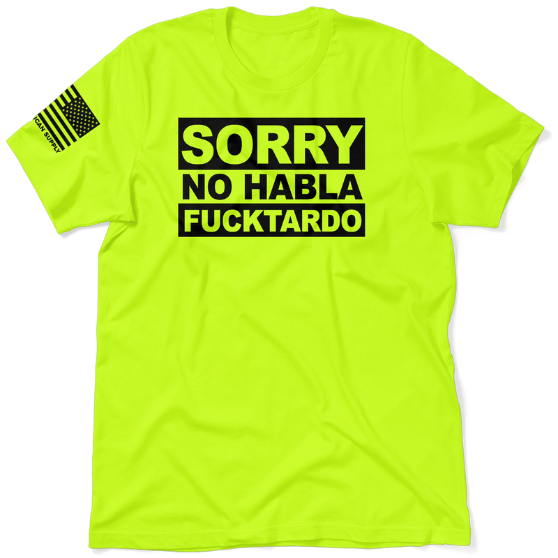Load image into Gallery viewer, F*cktardo - Safety Yellow T-Shirt
