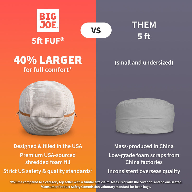 Load image into Gallery viewer, Fuf® 5Ft Foam Bean Bag

