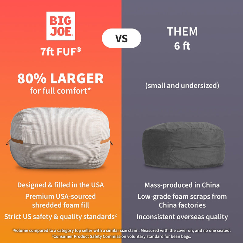 Load image into Gallery viewer, Fuf® 7Ft Foam Bean Bag
