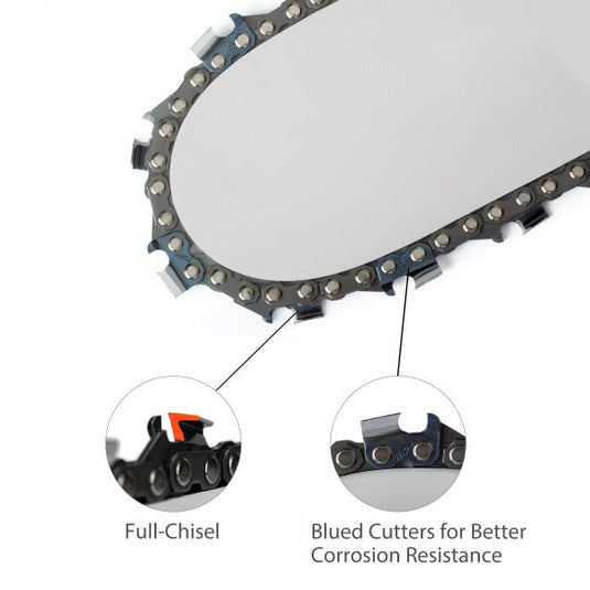 20 Inch 3/8 Pitch .050 Gauge 72 DL Chain For Stihl MS261 MS291 MS311 Husqvarna 562xp 372xp 455 460 rancher Chainsaw