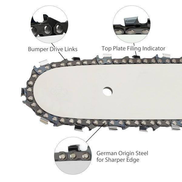 Load image into Gallery viewer, 18 Inch MS250 Full Chisel Chains .325 Pitch .063 Gauge 68 DL For Stihl MS250C MS251 MS230 MS210 025 023 021 Chainsaw # 26RM3-68
