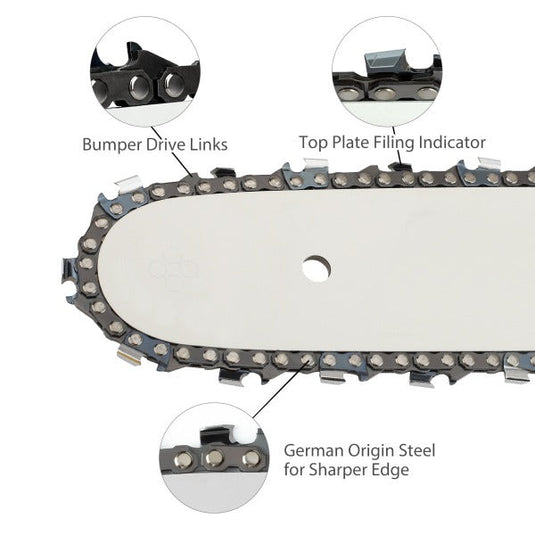 18 Inch MS250 Full Chisel Chains .325 Pitch .063 Gauge 68 DL For Stihl MS250C MS251 MS230 MS210 025 023 021 Chainsaw
