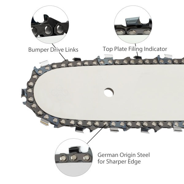 Load image into Gallery viewer, 20 Inch 3/8 Pitch .050 Gauge 72 DL Chain For Stihl MS261 MS291 MS311 Husqvarna 562xp 372xp 455 460 rancher Chainsaw # 72EXL072G Full Chisel

