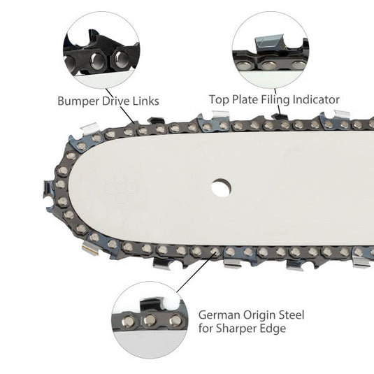 20 Inch 3/8 Pitch .050 Gauge 72 DL Chain For Stihl MS261 MS291 MS311 Husqvarna 562xp 372xp 455 460 rancher Chainsaw