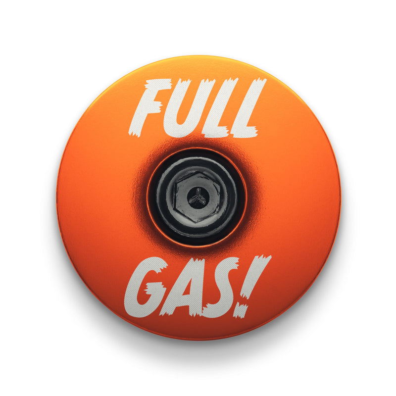 Load image into Gallery viewer, Full Gas - Custom Bicycle Headset Cap
