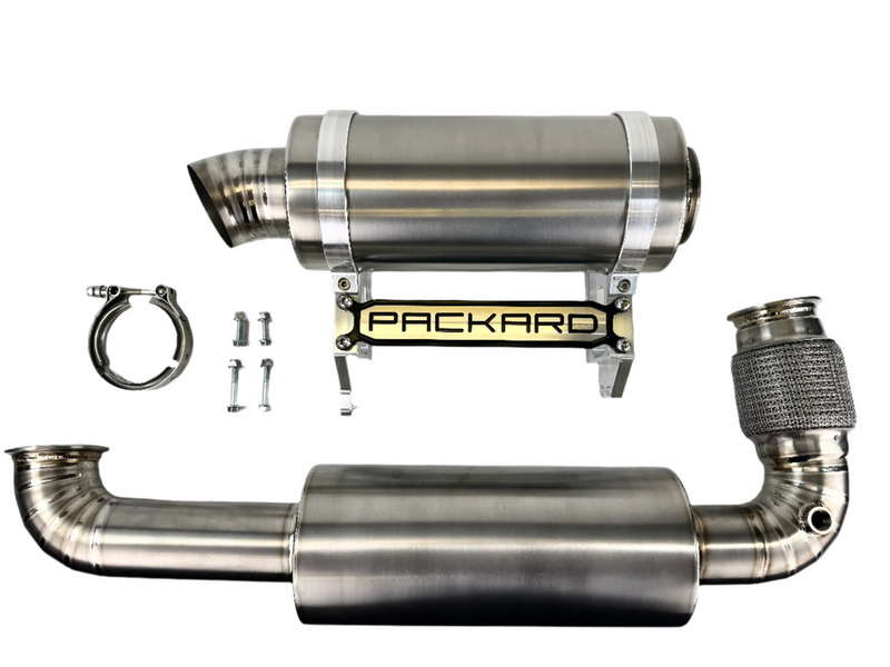 Load image into Gallery viewer, Packard Performance 3" Titanium Turbo-Back Exhaust (Dual Muffler) – Can-Am Maverick X3 (2017+)
