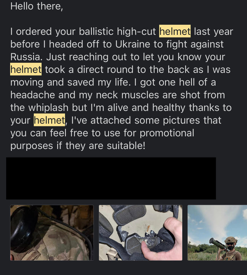 Load image into Gallery viewer, Ballistic Helmet RT2 High Cut Helmet: Tested to LEVEL IIIA (Included Arc Rails, Padding, Straps)
