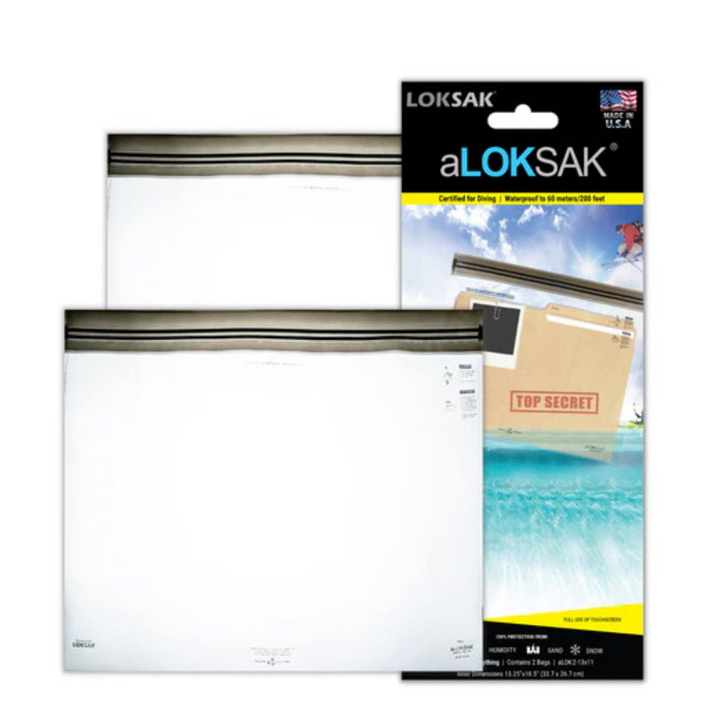 Load image into Gallery viewer, LOKSAK Element Proof Bag 13" x 11" waterproof, dust proof, ruggedized &amp; tactical
