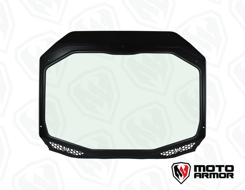 Load image into Gallery viewer, Maverick "R" Vented Glass Windshield with Wipers
