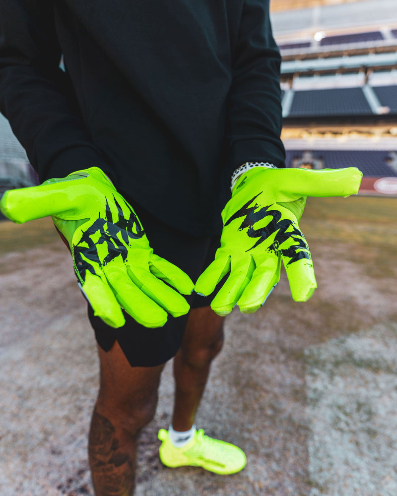 Load image into Gallery viewer, Phenom Elite Rick and Morty Football Gloves - VPS1
