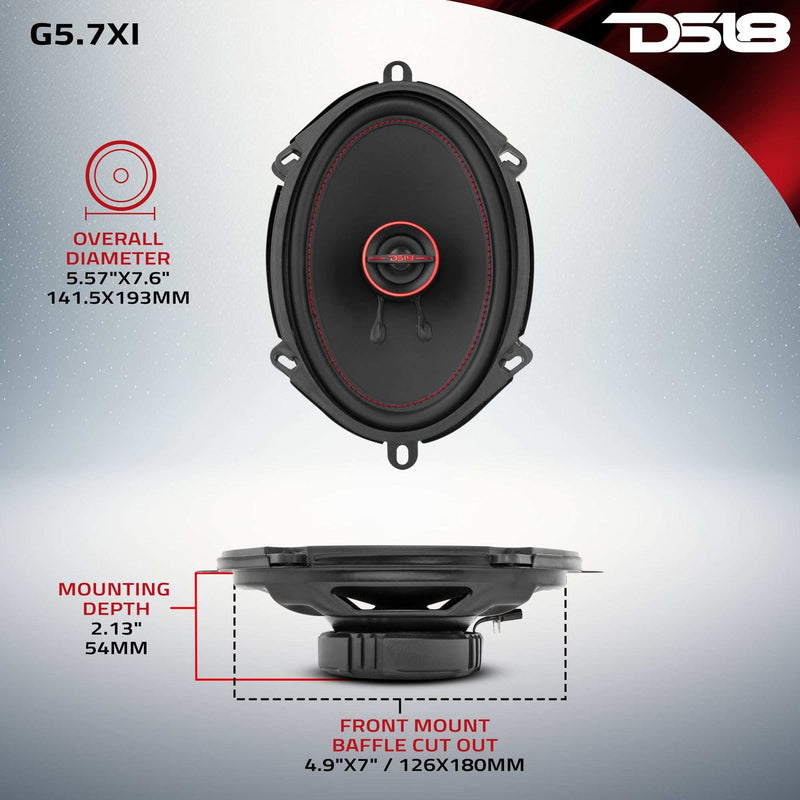 Load image into Gallery viewer, GEN-X 5x7&quot; 3-Way Coaxial Speakers 50 Watts Rms 4-Ohm - Skoutley Outdoors LLC
