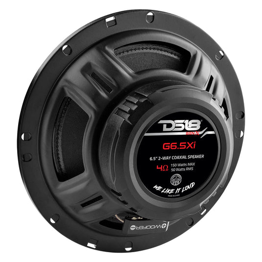 GEN-X 6.5" 2-Way Coaxial Speakers 50 Watts Rms 4-Ohm