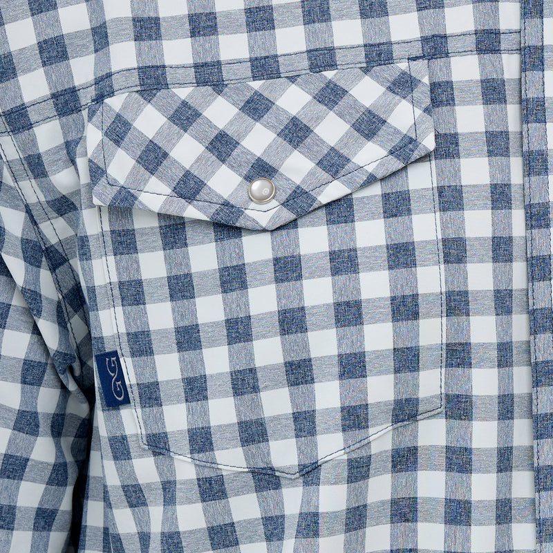 Load image into Gallery viewer, Deep Water Pearl Snap Shirt
