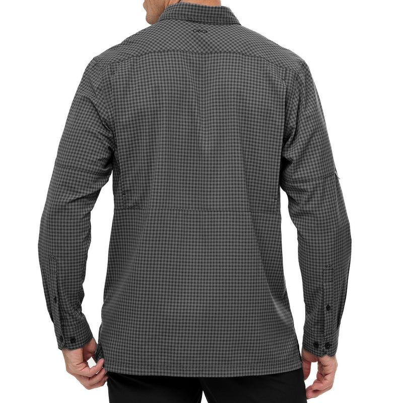 Load image into Gallery viewer, GunMetal TekCheck Shirt | Long Sleeve
