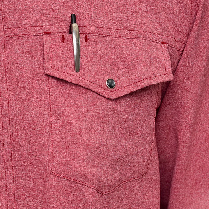 Load image into Gallery viewer, Crimson Pearl Snap Shirt | Long Sleeve
