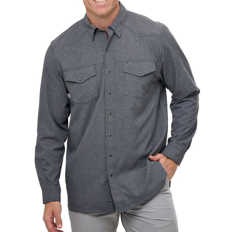 Load image into Gallery viewer, Caviar Pearl Snap Shirt | Long Sleeve
