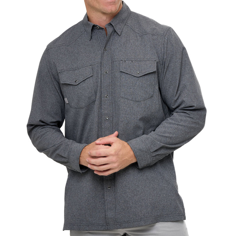 Load image into Gallery viewer, Caviar Pearl Snap Shirt | Long Sleeve
