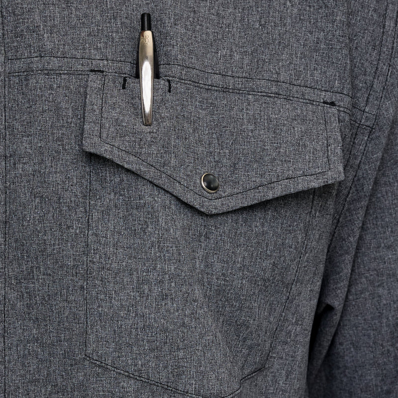 Load image into Gallery viewer, Caviar Pearl Snap Shirt | Long Sleeve
