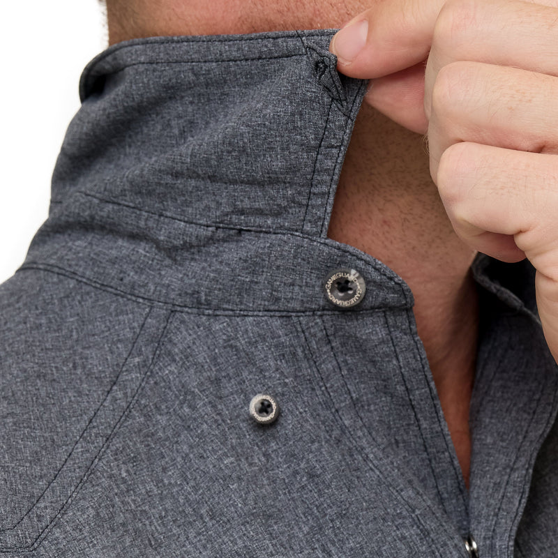 Load image into Gallery viewer, Caviar Pearl Snap Shirt | Long Sleeve

