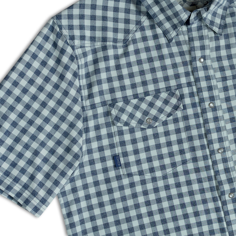 Load image into Gallery viewer, Deep Water Pearl Snap Shirt
