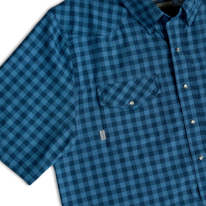 Load image into Gallery viewer, Slate Pearl Snap Shirt
