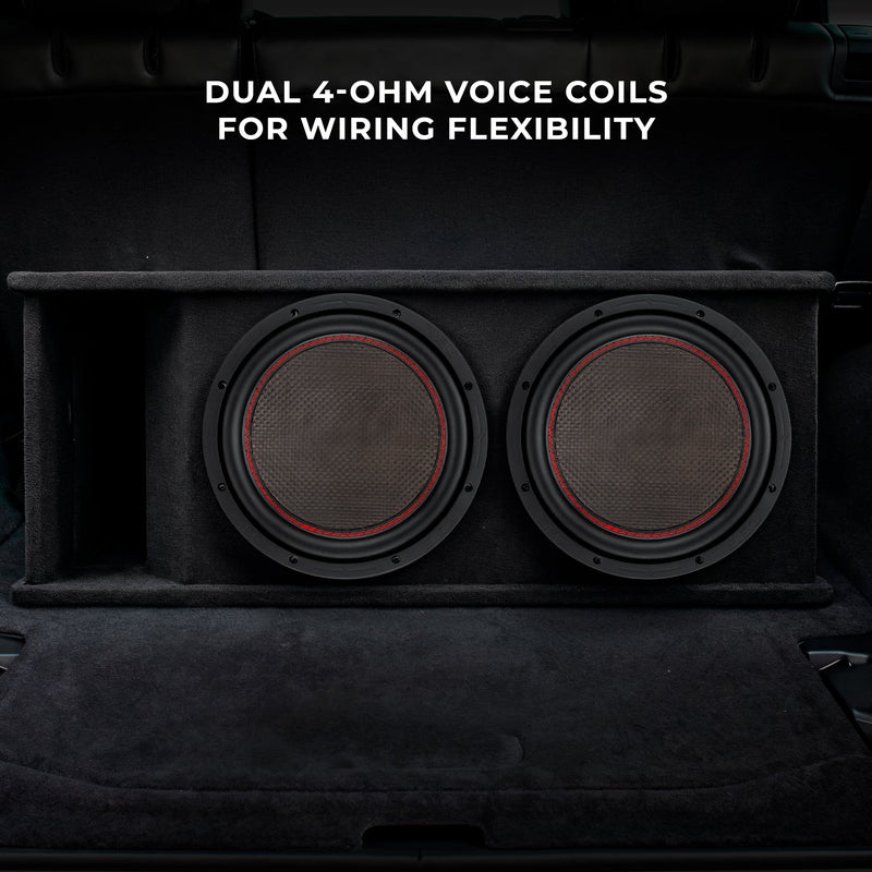 Load image into Gallery viewer, GEN-X 10" Subwoofer with Carbon Fiber Dust Cap | 600W RMS Dual 4-Ohm Voice Coils
