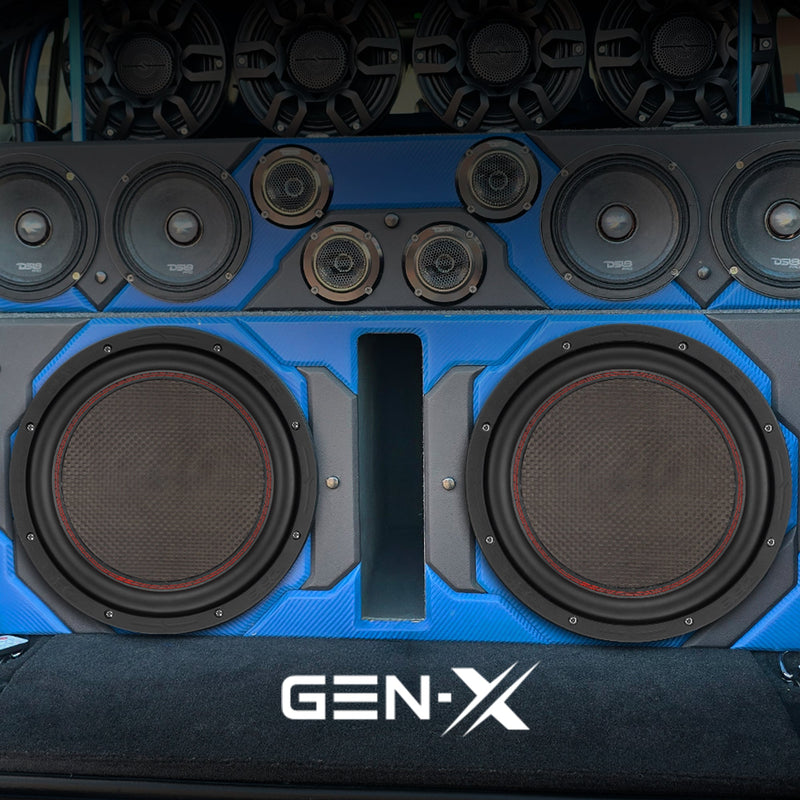 Load image into Gallery viewer, GEN-X 10" Subwoofer with Carbon Fiber Dust Cap | 600W RMS Dual 4-Ohm Voice Coils
