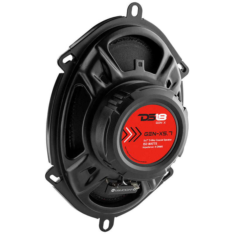 Load image into Gallery viewer, DS18 GEN-X5.7 5x7&quot; 3-Way Coaxial Car Speaker 165 Watts 4-Ohm
