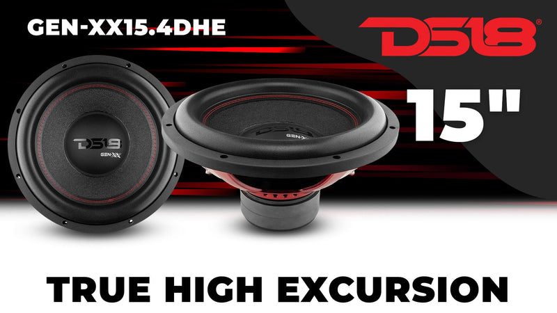 Load image into Gallery viewer, GEN-XX 15" High Excursion Subwoofer Double Stacked Magnets 600 Watts Rms DVC  4-Ohm
