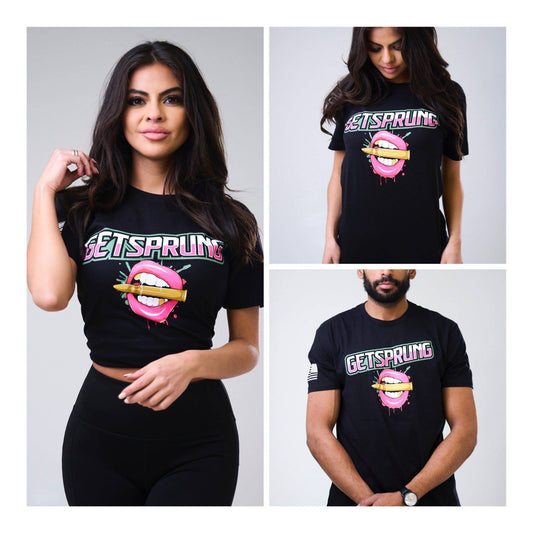Men's & Women's Unisex Get Sprung Bullet Lips T-shirt