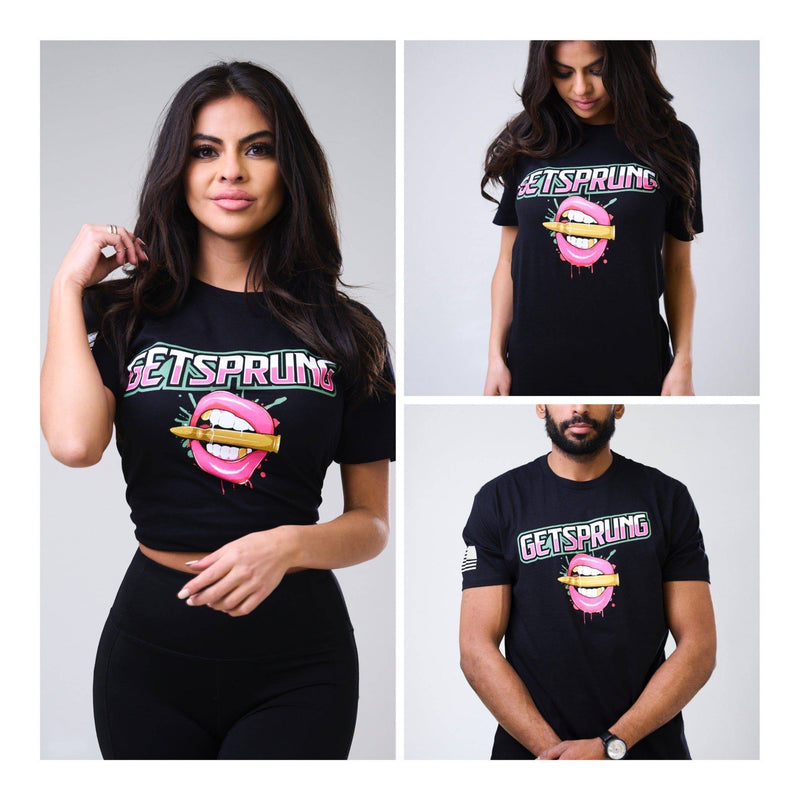 Load image into Gallery viewer, Men's &amp; Women's Unisex Get Sprung Bullet Lips T-shirt
