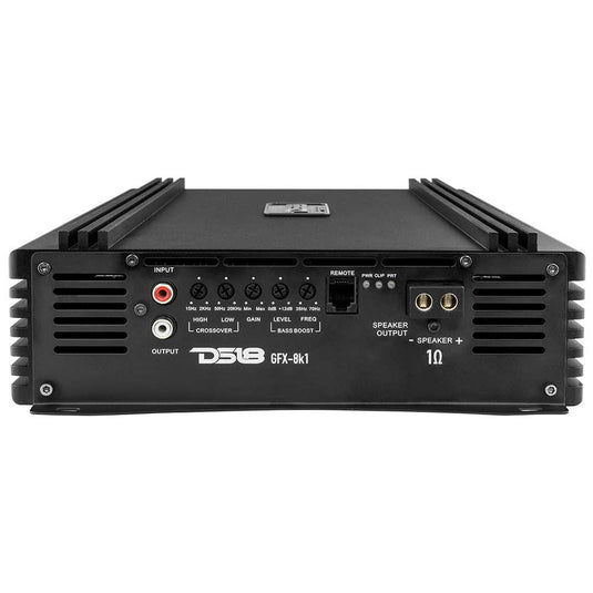 PRO 1-Channel Full-Range Class D Amplifier 8000 Watts Rms @ 1-Ohm - Skoutley Outdoors LLC