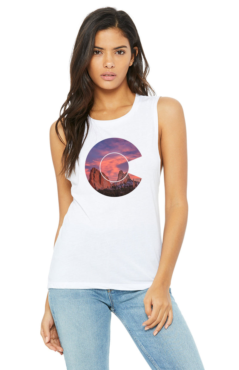 Load image into Gallery viewer, Garden of The Gods Muscle Tank
