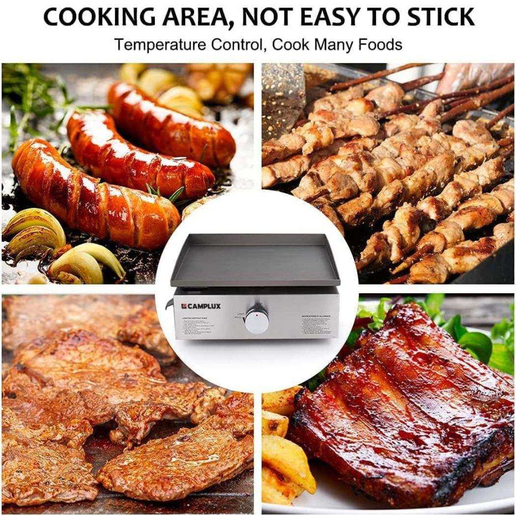 Camplux Outdoor Portable Griddles for RV, Camping and Tailgating - 17 Inch 13,000 BTU - Skoutley Outdoors LLC