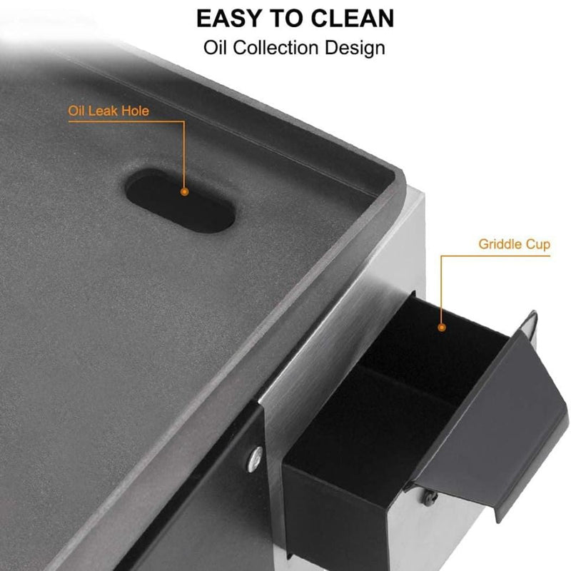 Load image into Gallery viewer, Camplux Outdoor Portable Griddles for RV, Camping and Tailgating - 17 Inch 13,000 BTU
