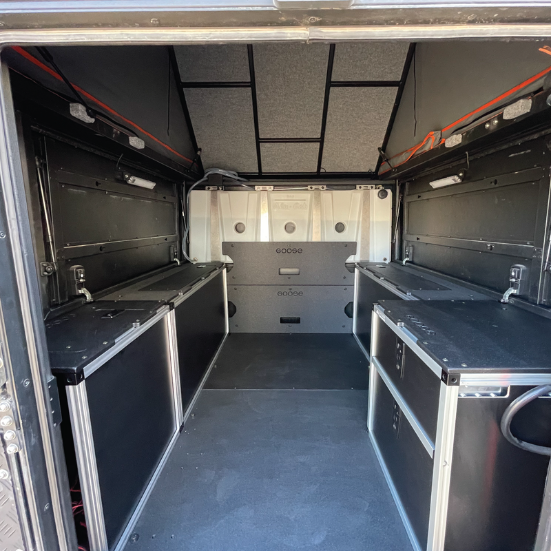 Load image into Gallery viewer, Alu-Cab Alu-Cabin Canopy Camper - Toyota Tundra 2007-2021 2nd and 2.5 Gen. - Rear Utility Module
