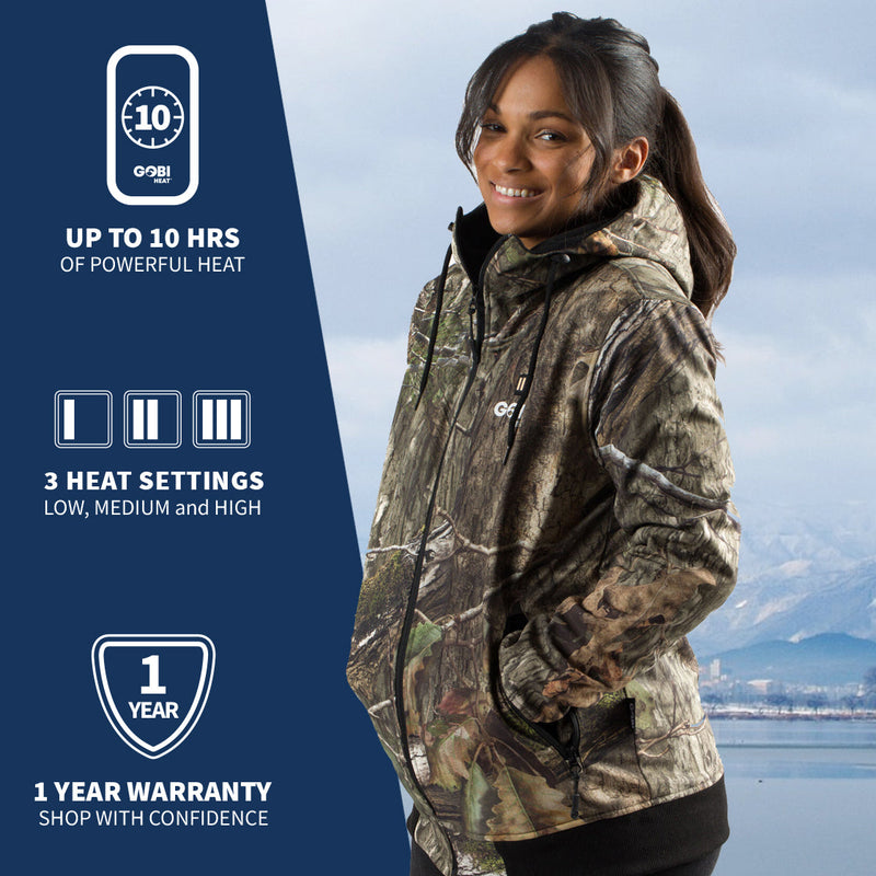 Load image into Gallery viewer, Shadow Women's Heated Hunting Hoodie - Available in Mossy Oak® and Real Tree®
