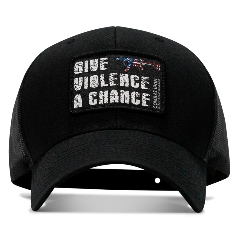 Load image into Gallery viewer, Give Violence A Chance Patch Snapback
