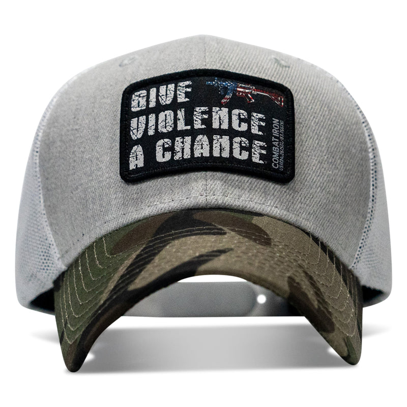 Load image into Gallery viewer, Give Violence A Chance Patch Snapback
