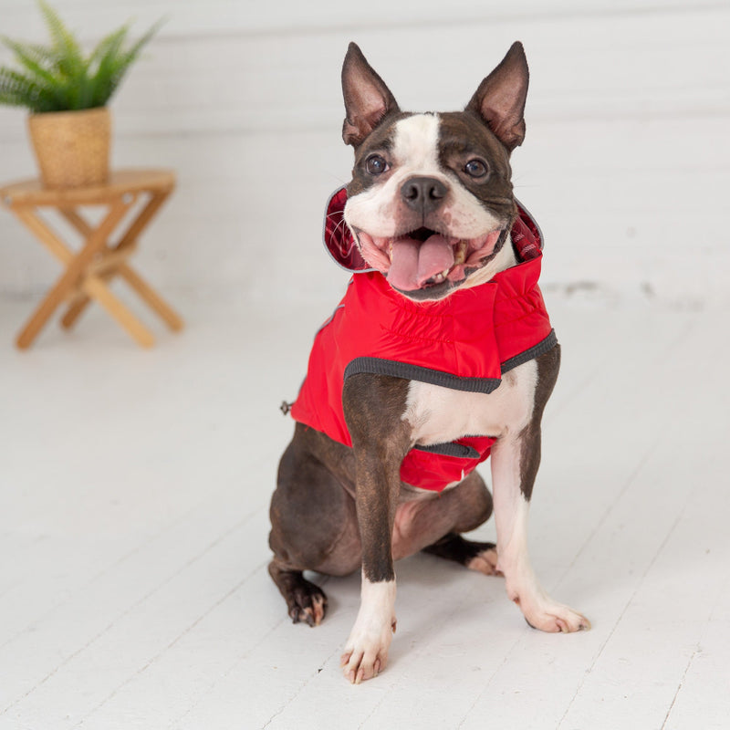 Load image into Gallery viewer, Reversible Elasto-Fit Raincoat - Red
