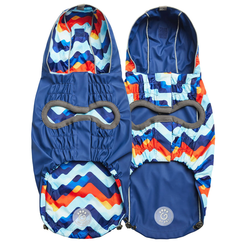 Load image into Gallery viewer, Reversible Elasto-Fit Raincoat - Navy/Navy
