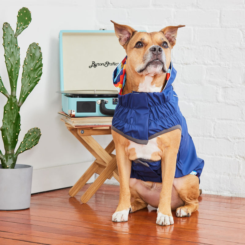 Load image into Gallery viewer, Reversible Elasto-Fit Raincoat - Navy/Navy
