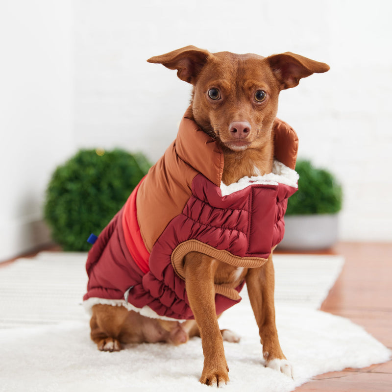 Load image into Gallery viewer, Retro Puffer - Dark Red
