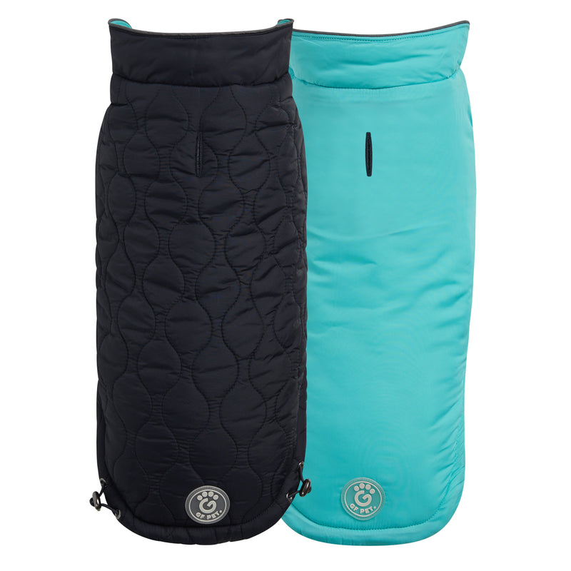 Load image into Gallery viewer, Reversible Chalet Jacket - Black/Aqua
